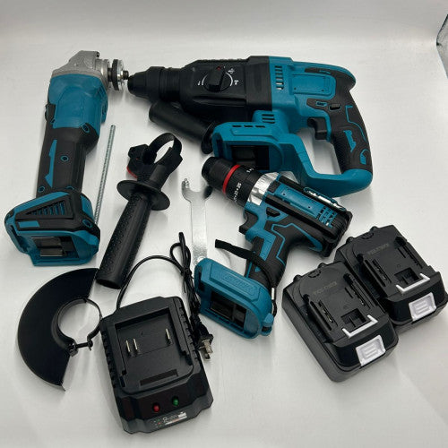 SET TALADRO - PULIDORA - MINI TALADRO / 2 BATERIAS